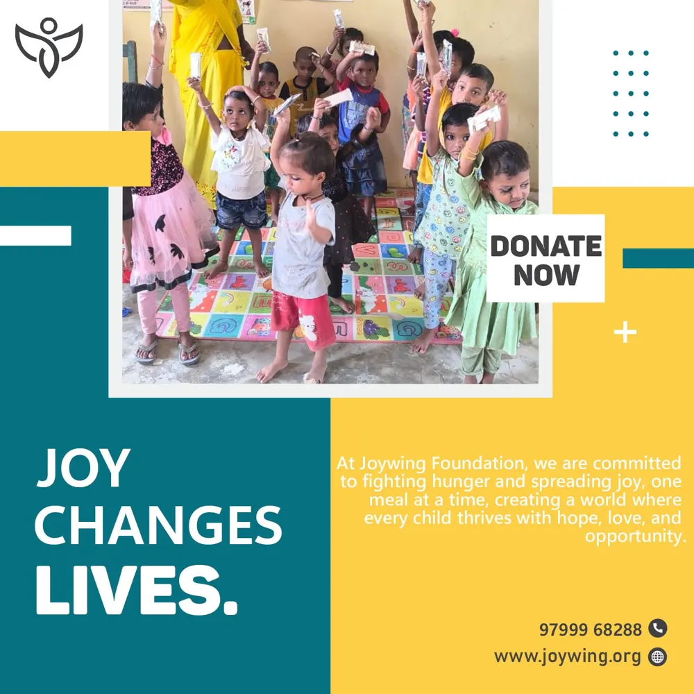 Joy Changes Lives — children with nutrition snacks