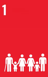 UN SDG 1 No Poverty badge