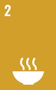 UN SDG 2 Zero Hunger badge