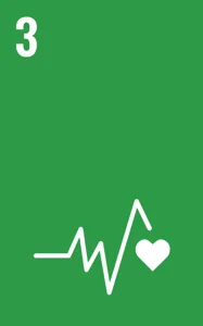 UN SDG 3 Good Health & Well-being badge